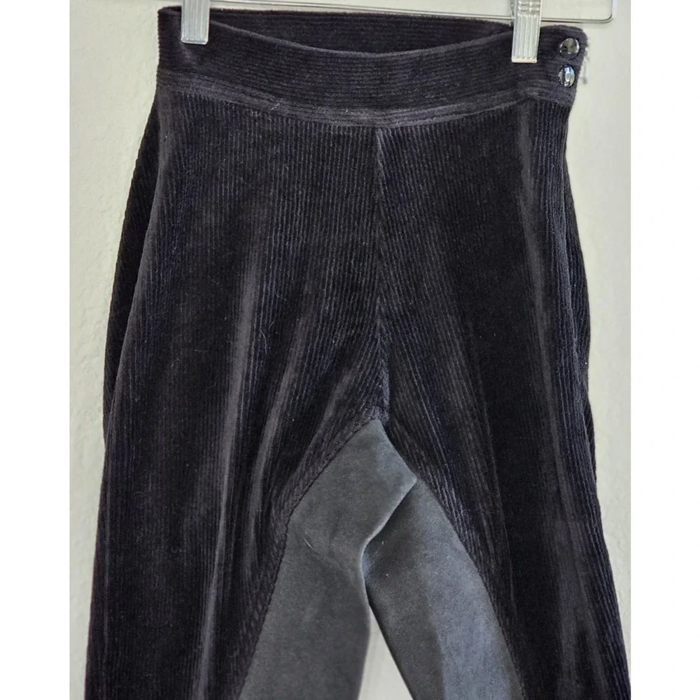 ROMFH Women's Corduroy Side Zip KP Riding Full Seat Breeches Tights Equestrian 1 - Picture 2 of 8